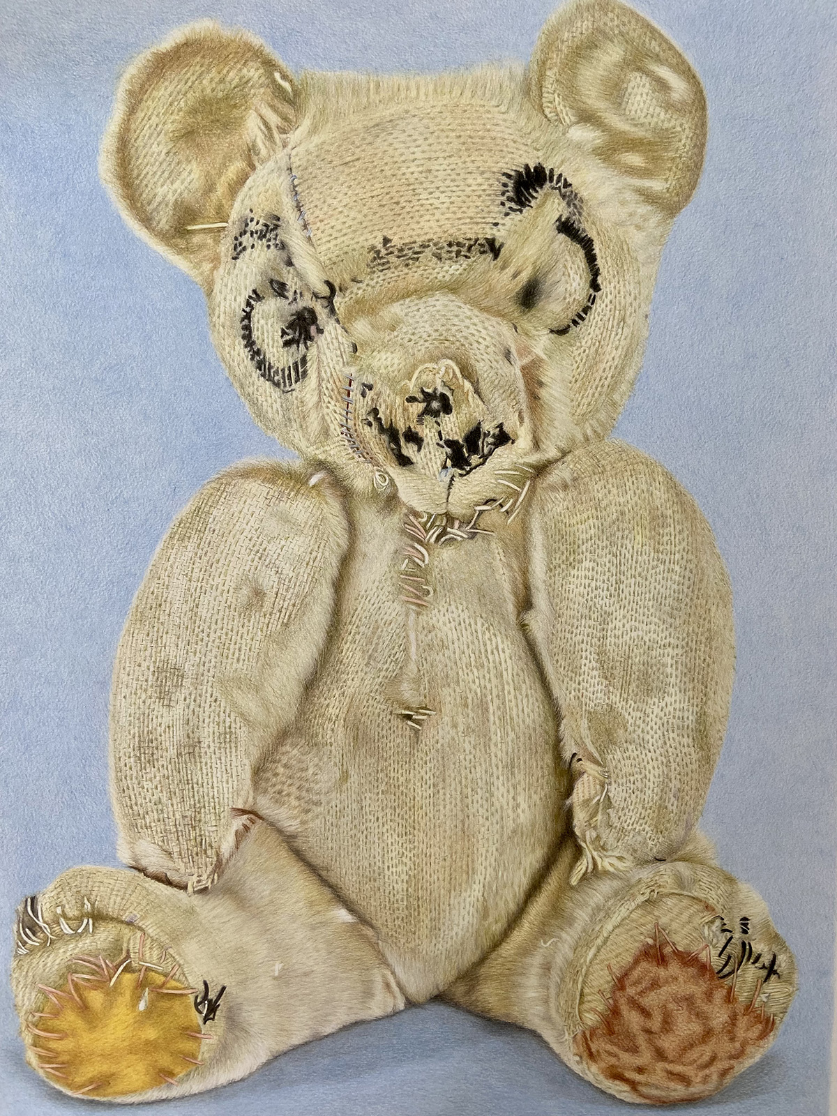 My brother's childhood teddy bear. This is featured in the 'CP Hidden Treasures 8' magazine
